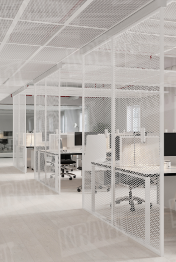 An office with character: lightness, brightness and rhythm with KRAFT MESH